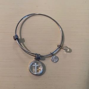 Religious Cross Bangle Bracelet by Love this Life